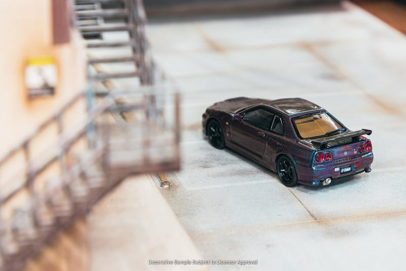 Tarmac Works 1:64 Nissan Skyline GT-R (R34) Z-Tune in Midnight Purple III