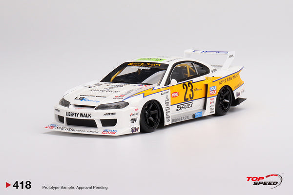 TopSpeed Models 1:18 Nissan Silvia (S15) LBWK Super Silhouette Presentation