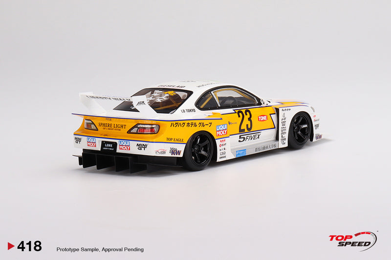 TopSpeed Models 1:18 Nissan Silvia (S15) LBWK Super Silhouette Presentation