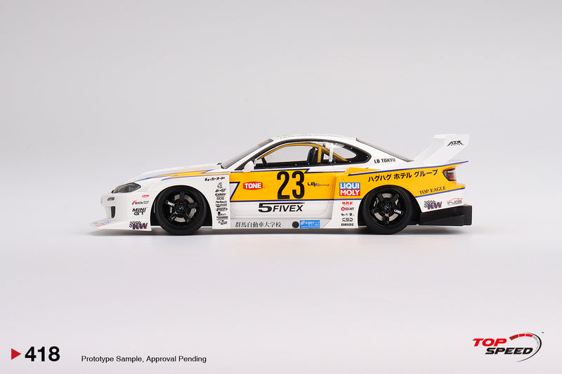 TopSpeed Models 1:18 Nissan Silvia (S15) LBWK Super Silhouette Presentation