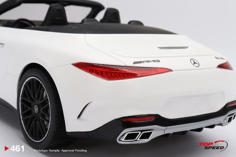 TopSpeed Models 1:18 Mercedes-AMG SL 63 Roadster Moonlight White Magno