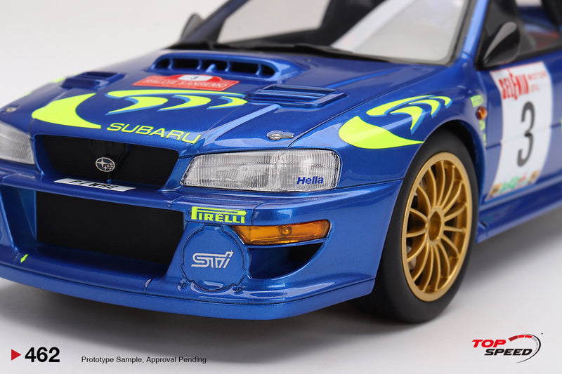 TopSpeed Models 1:18 Subaru Impreza WRC97 1997 Rally Sanremo Winner