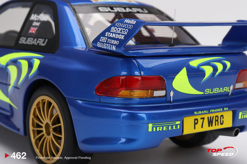 TopSpeed Models 1:18 Subaru Impreza WRC97 1997 Rally Sanremo Winner