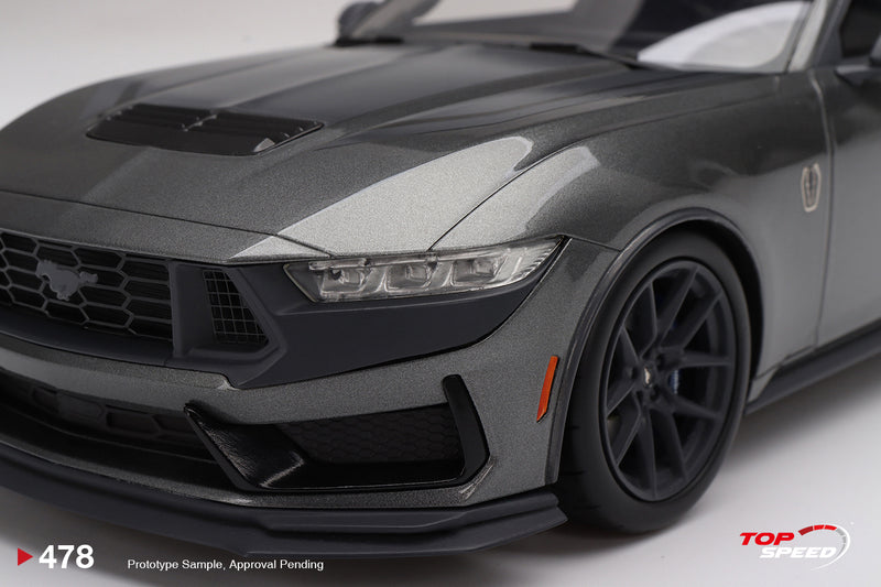 TopSpeed Models 1:18 Ford Mustang Dark Horse 2024 Carbonized Gray