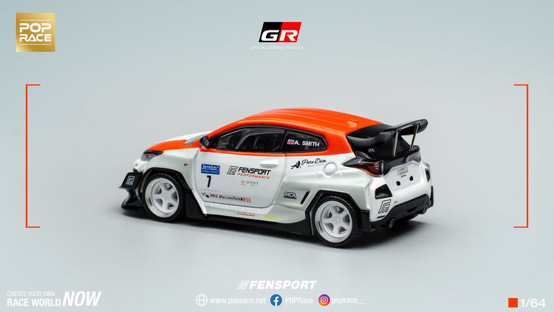 Pop Race 1/64 Toyota GR Yaris Pandem Fensport