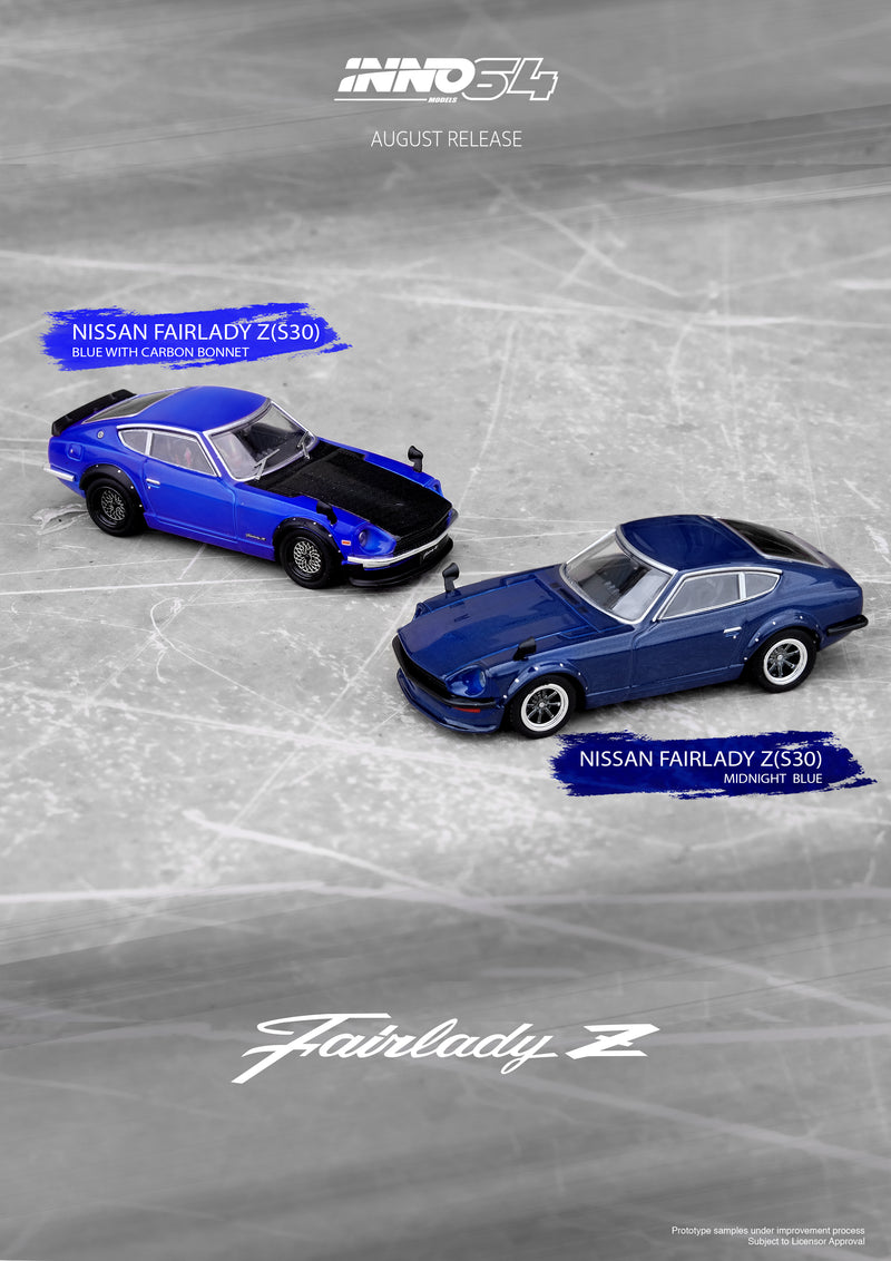 INNO64 1:64 Nissan Fairlady Z (S30) in Dark Blue Metallic