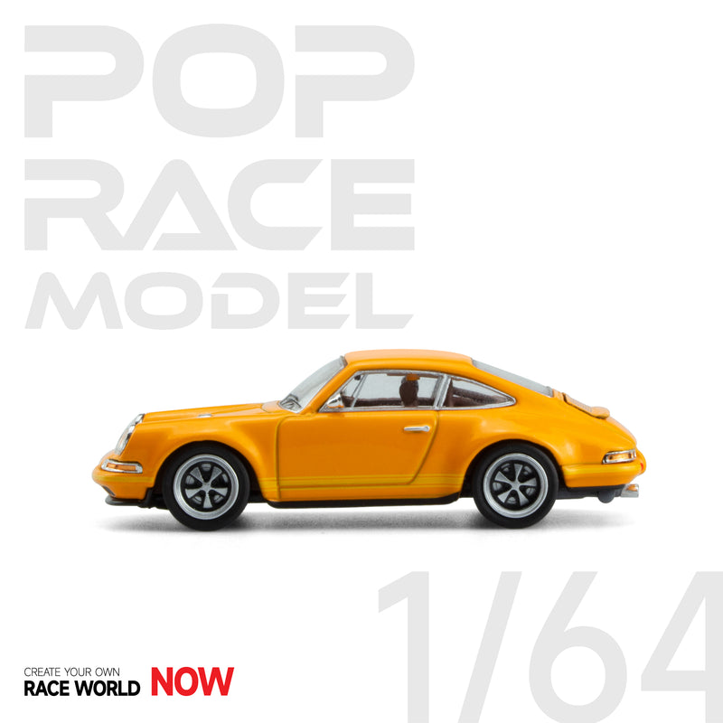 Pop Race 1/64 Porsche 964 Singer in Retro Orange Classic