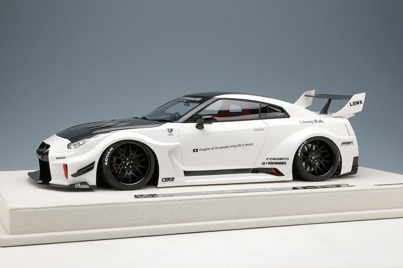 Nissan Skyline GT-R Liberty Walk Silhouette Works GT 35GT-RR in Pearl White