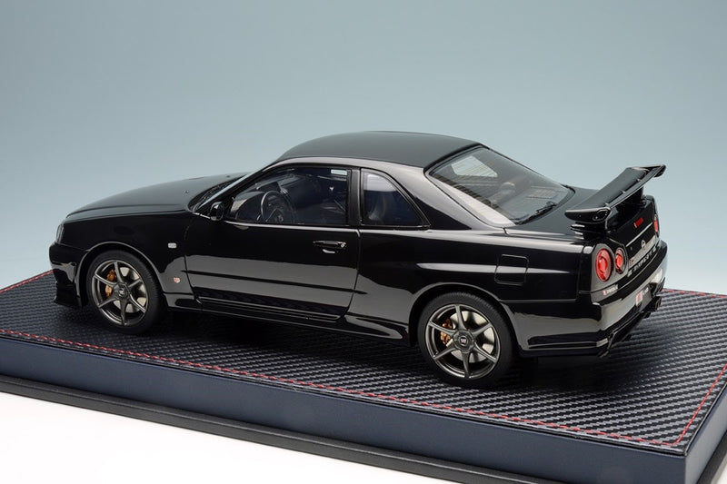 Nissan Skyline GT-R (BNR34) V-Spec II Black Pearl with Acrylic Case