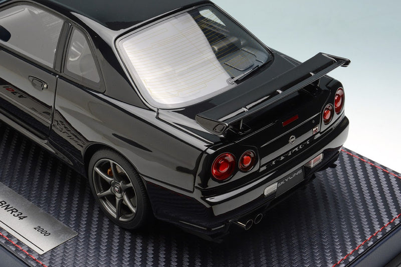 Nissan Skyline GT-R (BNR34) V-Spec II Black Pearl with Acrylic Case