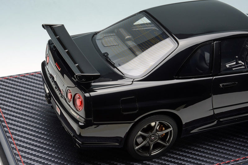 Nissan Skyline GT-R (BNR34) V-Spec II Black Pearl with Acrylic Case