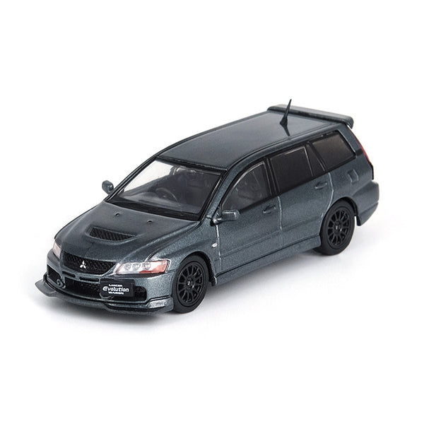 INNO Models 1:64 Mitsubishi Lancer EVO IX Wagon Medium Purplish Gray Mica with Extra Wheels