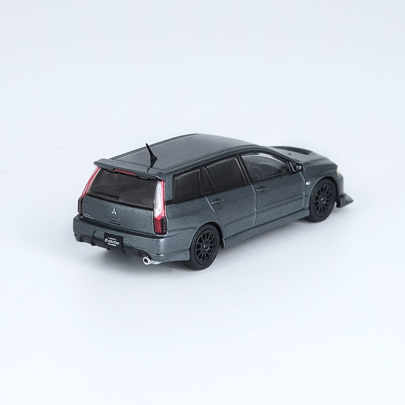 INNO Models 1:64 Mitsubishi Lancer EVO IX Wagon Medium Purplish Gray Mica with Extra Wheels