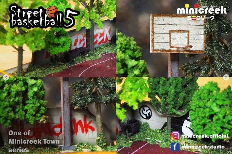 Minicreek Studio 1:64 - Street Basketball 5 Scene Diorama