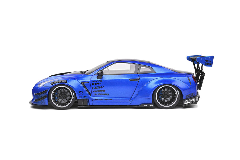 Solido 1:18 Nissan Skyline GT-R 2020 Liberty Walk V2 in Metallic Blue