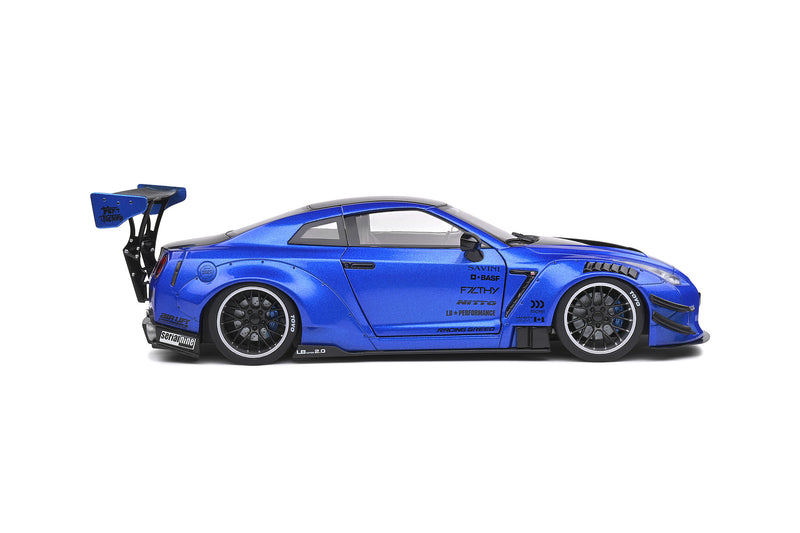 Solido 1:18 Nissan Skyline GT-R 2020 Liberty Walk V2 in Metallic Blue