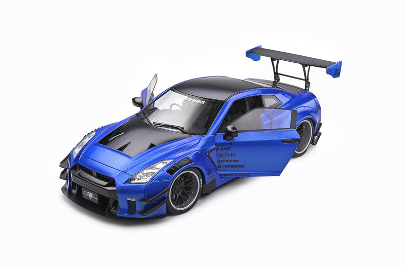 Solido 1:18 Nissan Skyline GT-R 2020 Liberty Walk V2 in Metallic Blue