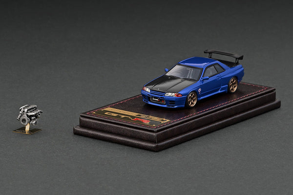 Ignition Model 1:64 Nissan Skyline GT-R (BNR32) NISMO in Blue with Engine Display