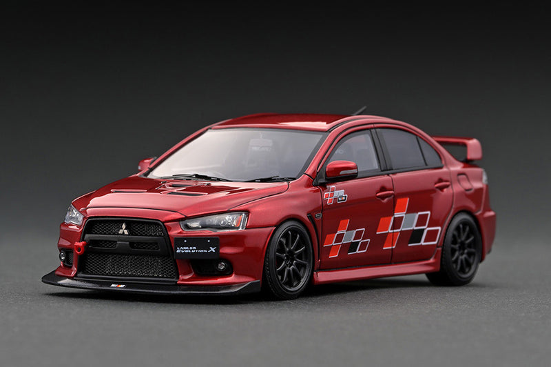 Ignition Model 1:43 Mitsubishi Lancer Evolution X (CZ4A) Red Metallic with 4B11 Gold Engine Display