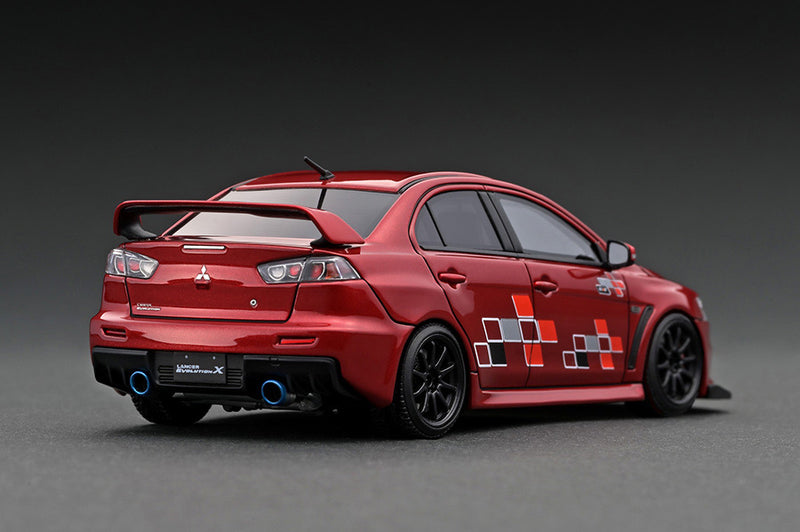 Ignition Model 1:43 Mitsubishi Lancer Evolution X (CZ4A) Red Metallic with 4B11 Gold Engine Display