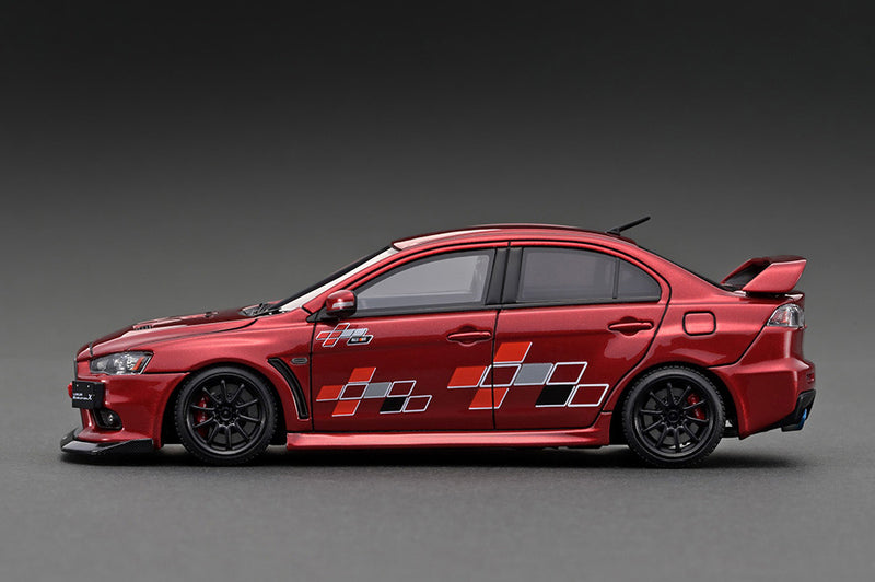 Ignition Model 1:43 Mitsubishi Lancer Evolution X (CZ4A) Red Metallic with 4B11 Gold Engine Display