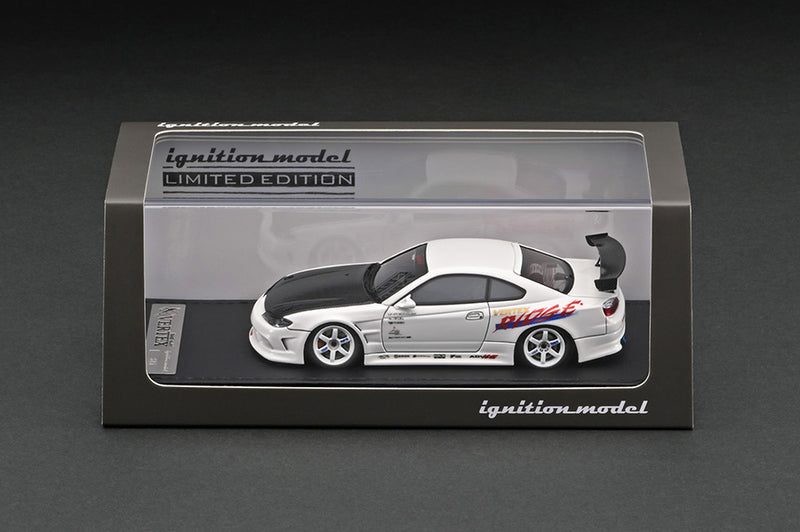 Ignition Model 1:43 Nissan Silvia (S15) Vertex Edition in White with Engine Display