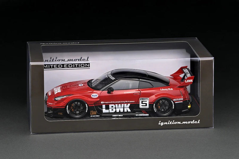 Ignition Model 1:18 Nissan 35GT-RR LB-Silhouette WORKS GT in Red/Black