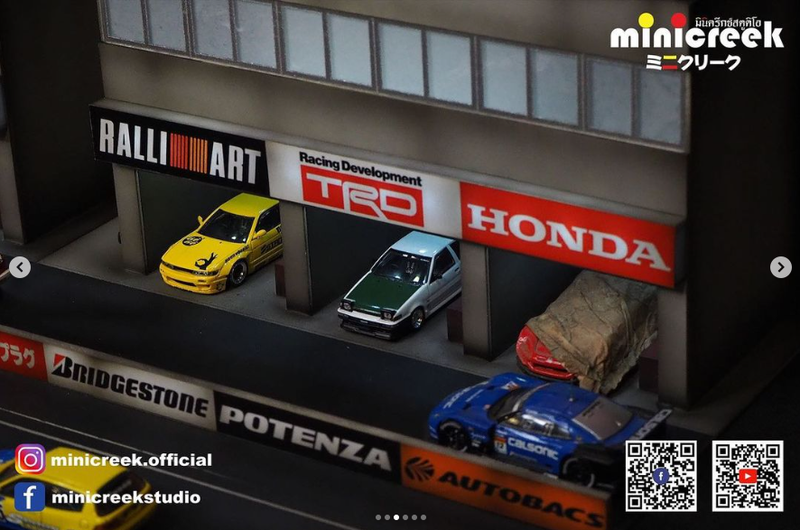 Minicreek Studio 1:64 - Pit Stop 1 Scene Diorama