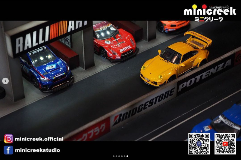 Minicreek Studio 1:64 - Pit Stop 1 Scene Diorama