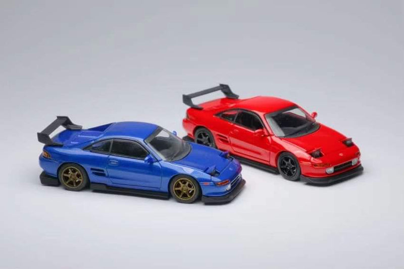 Peako Models / MicroTurbo 1:64 Toyota MR2 SW20 Box Set in Blue and Red