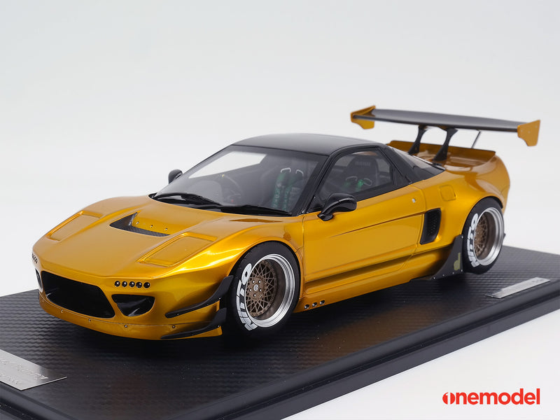 One Model 1:18 Honda NSX NA1 GT Rocket Bunny Gold