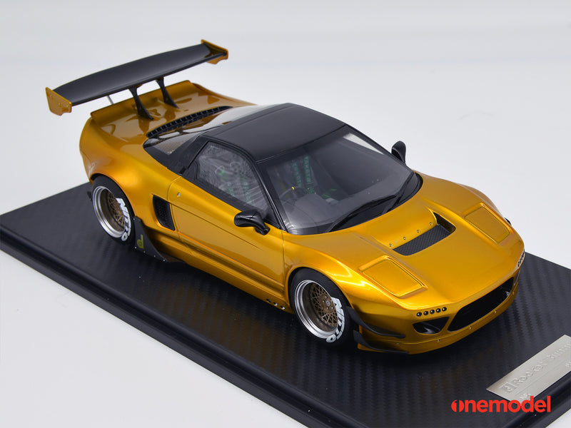 One Model 1:18 Honda NSX NA1 GT Rocket Bunny Gold