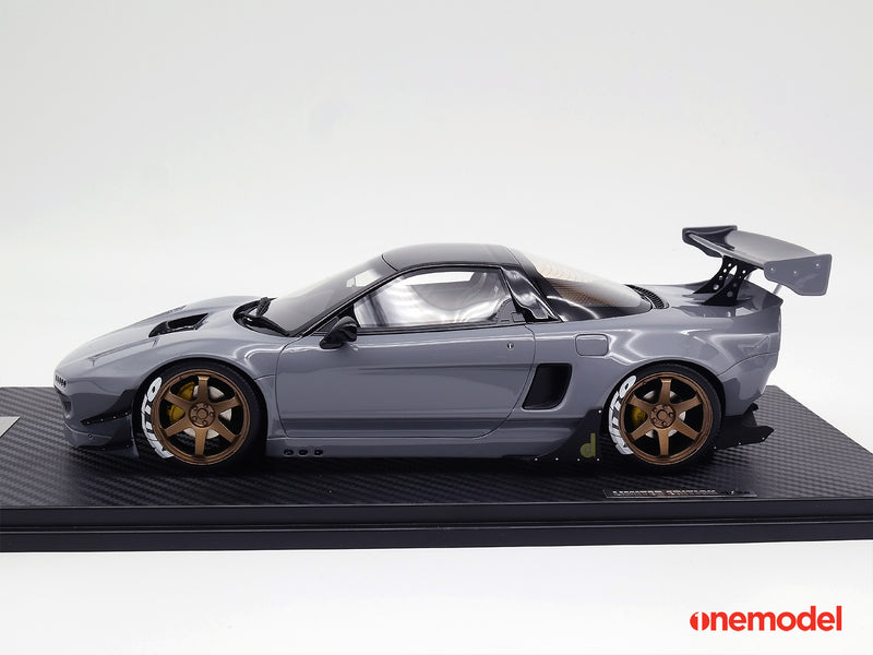 One Model 1:18 Honda NSX NA1 GT Rocket Bunny Gray