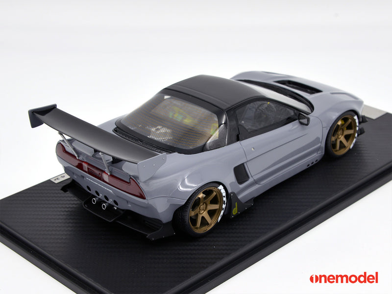 One Model 1:18 Honda NSX NA1 GT Rocket Bunny Gray