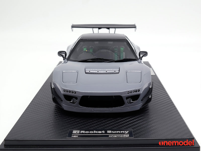 One Model 1:18 Honda NSX NA1 GT Rocket Bunny Gray