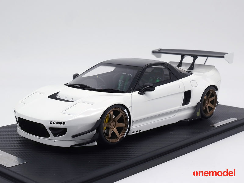 One Model 1:18 Honda NSX NA1 GT Rocket Bunny White