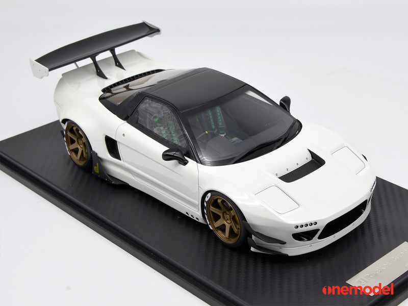 One Model 1:18 Honda NSX NA1 GT Rocket Bunny White