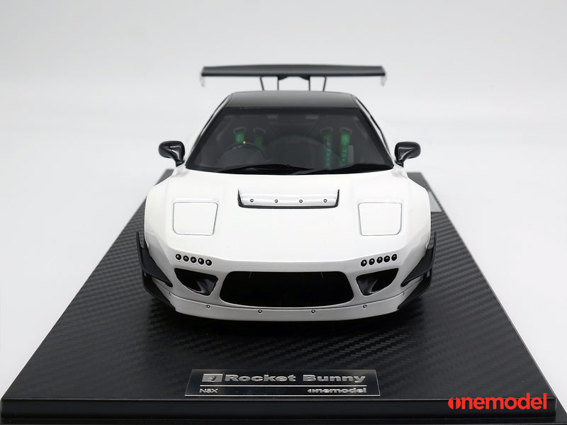 One Model 1:18 Honda NSX NA1 GT Rocket Bunny White