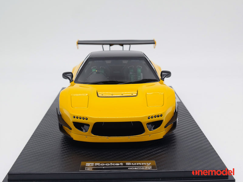 One Model 1:18 Honda NSX NA1 GT Rocket Bunny Yellow