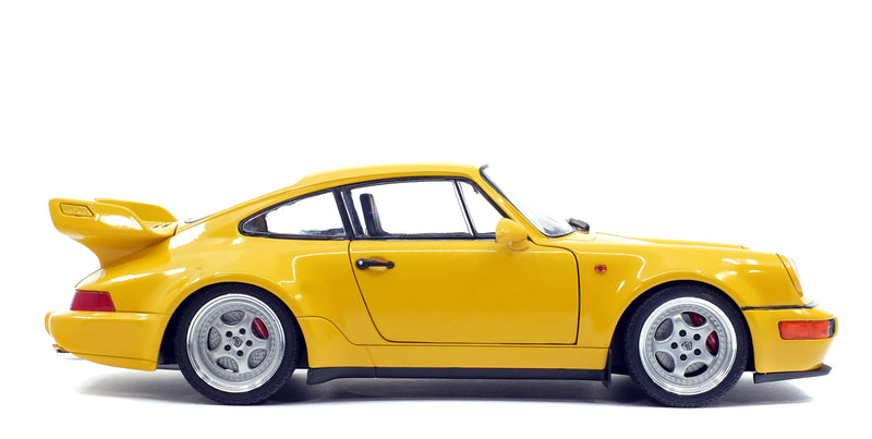 Solido 1:18 Porsche 911 (964) Carrera 3.8 RS – Jaune Vitesse – 1990